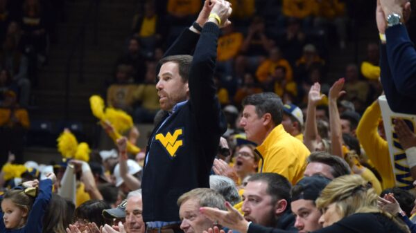WVU Fans Stressed at Baksetball Game