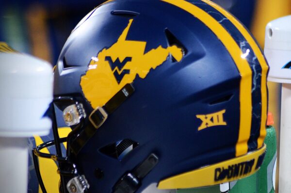 WVU Football Country Roads Blue Helmet