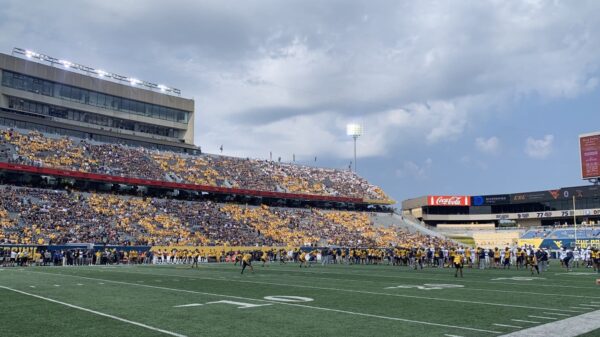 WVU Football Stadium Press Box