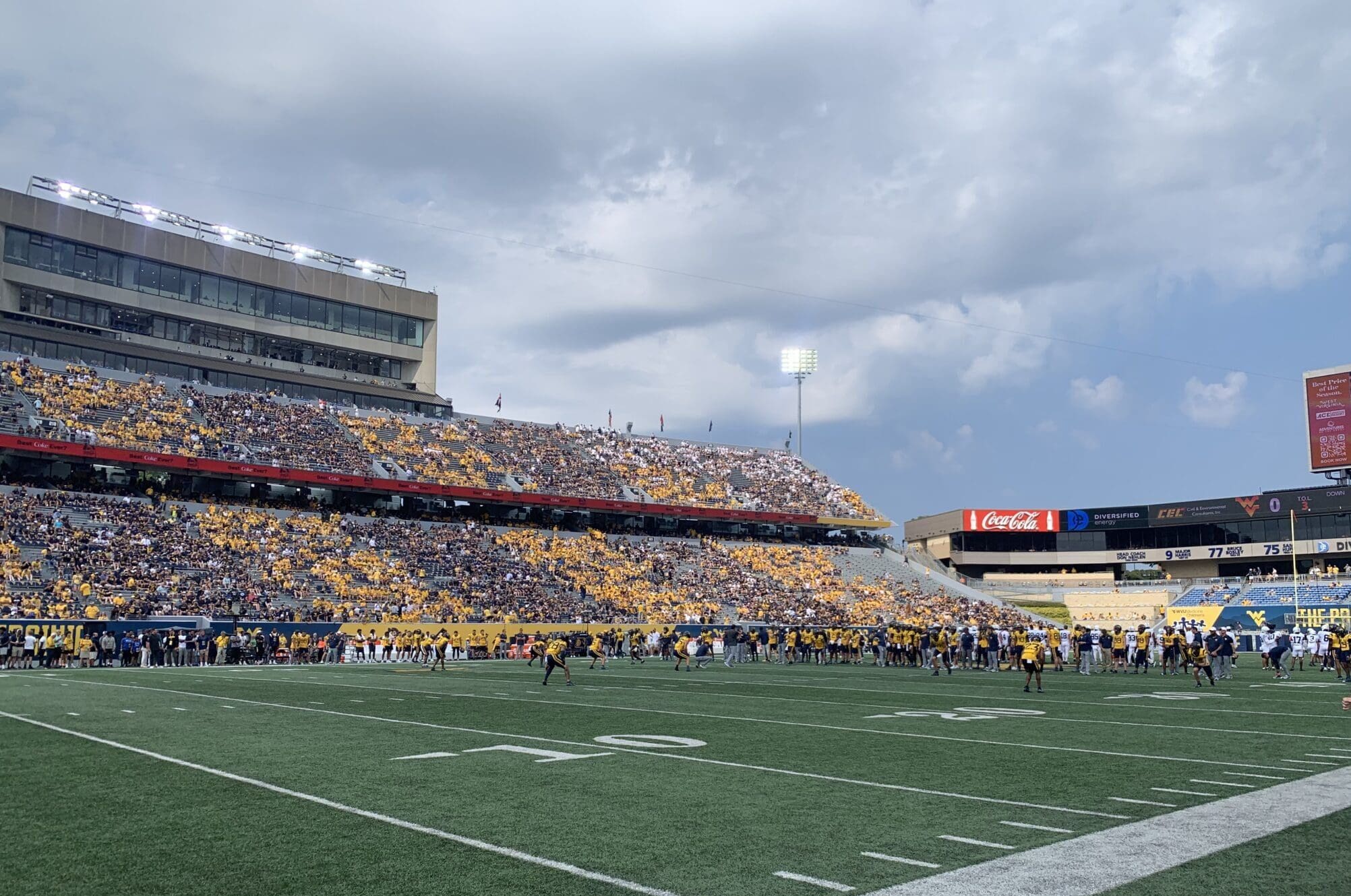 WVU Football Stadium Press Box
