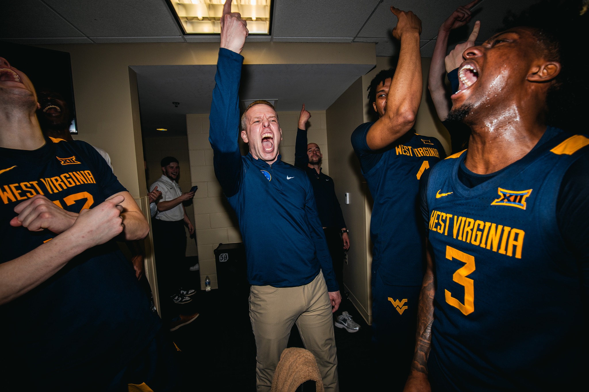 WVU Basketball Celebration