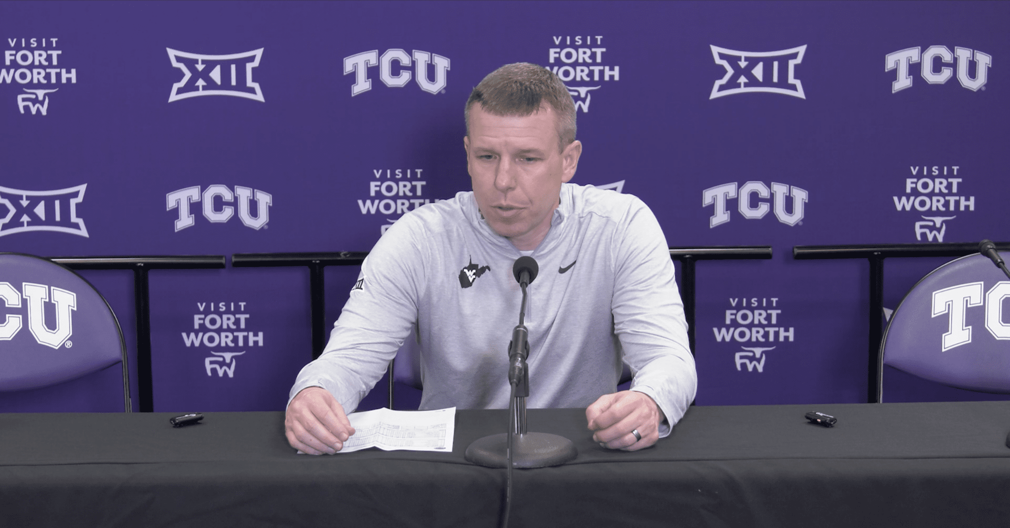 WVU Basketball HC Ross Hodge at TCU