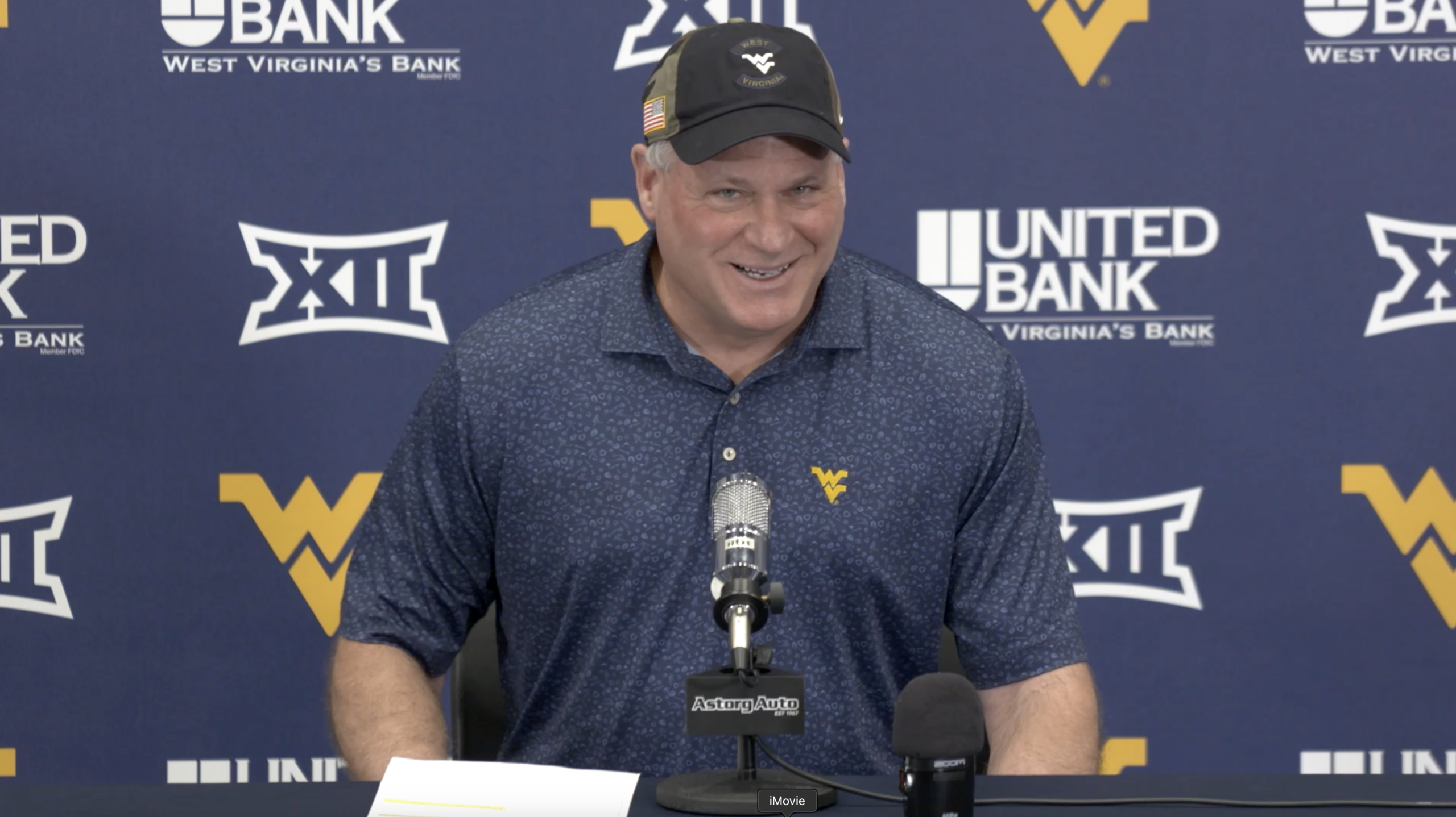 WVU Football HC Rich Rodriguez