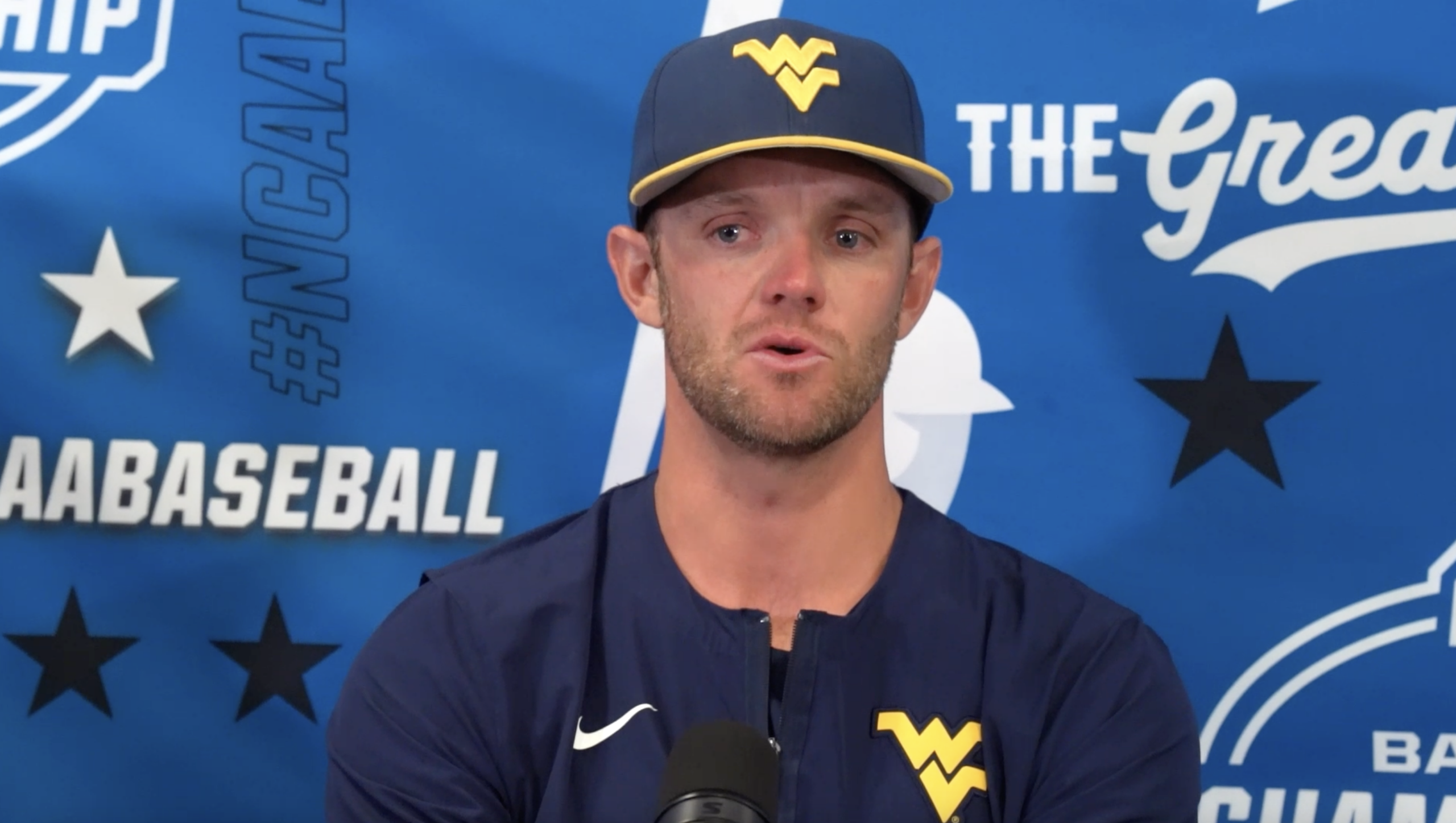 WVU Baseball HC Steve Sabins NCAA Regional presser