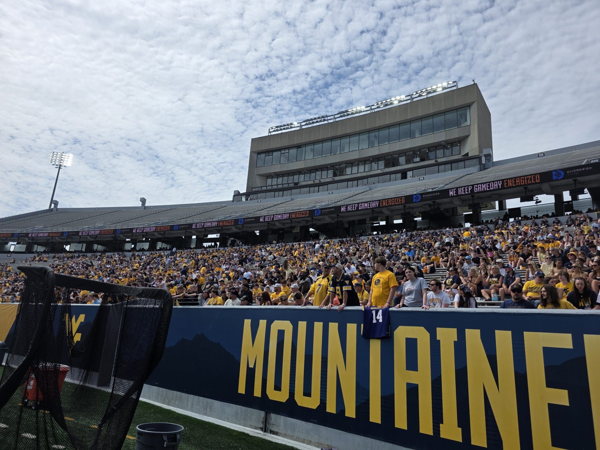 WVU Football crowd at spring event