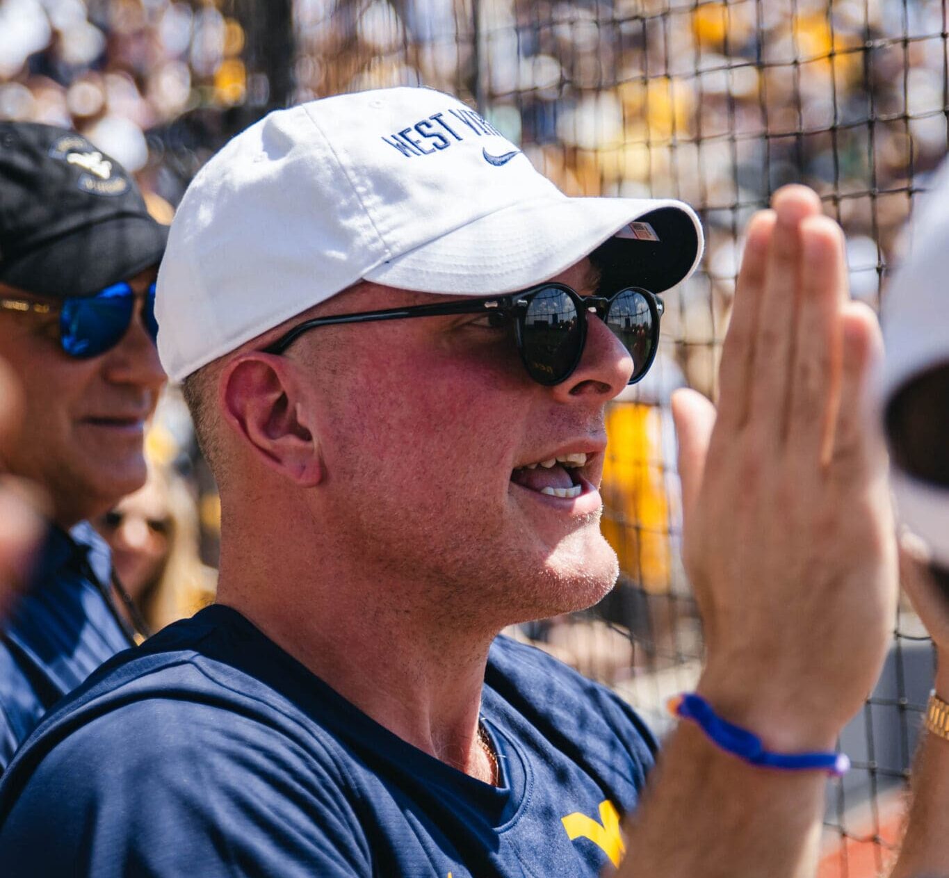 Pat-McAfee-and-Rich-Rodriguez-at-WVU-Baseball-Super-Regional